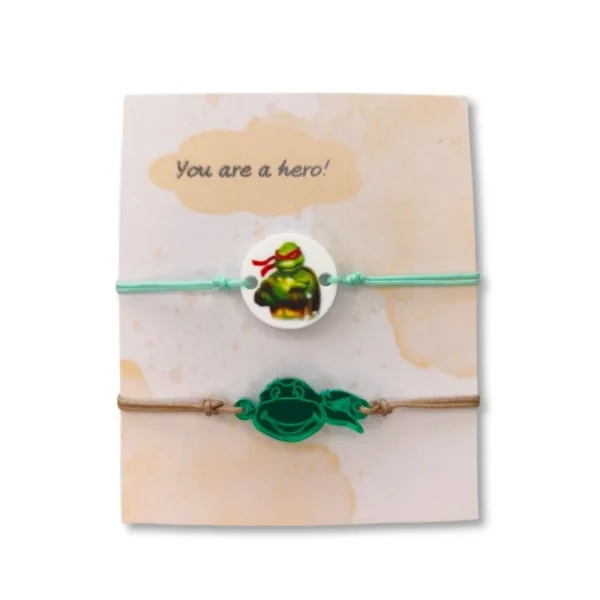 Παιδικό βραχιόλι αυξομειούμενο με παιδικό ήρωα χελωνάκι