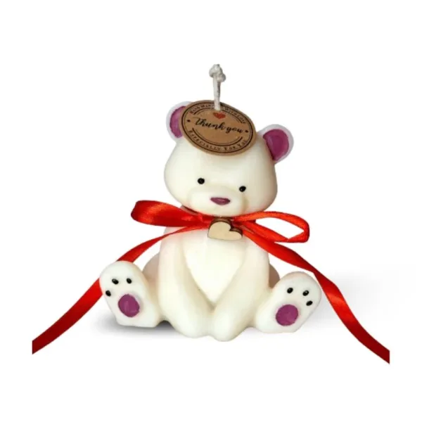 Αρκουδάκι από κερί σόγιας