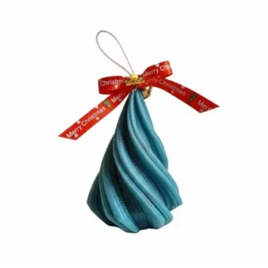 Χριστουγεννιάτικo γούρι σε σχήμα δέντρου από κερί σόγιας