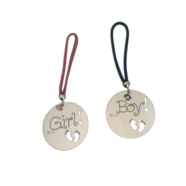 Βρεφικό Γούρι Πλέξιγκλας “It’s a Girl / It’s a Boy”