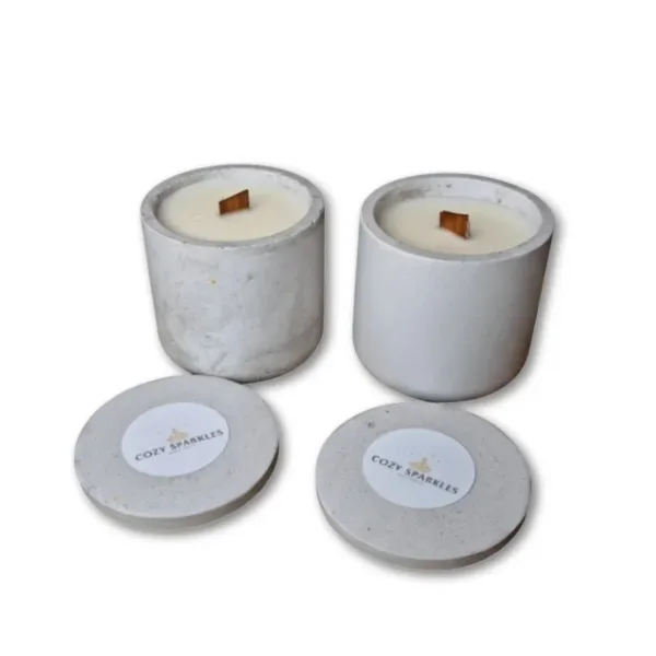 Κερί σόγιας σε γύψινο δοχείο