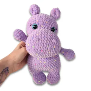 Λιλά ιπποπόταμος βελουτέ