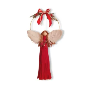 Διακοσμητικό Άγγελος με στεφάνι