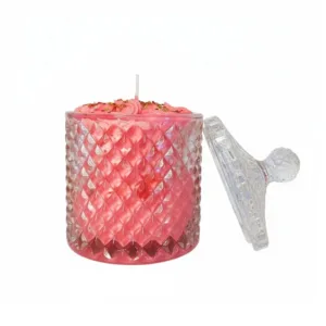 Χριστουγεννιάτικο κερί σε φοντανιέρα σε μορφή μους