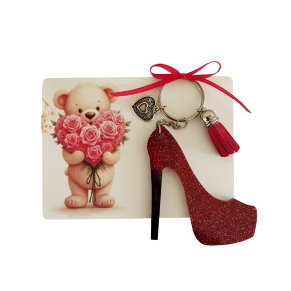 Μπρελόκ από υγρό γυαλί ''Γόβα''