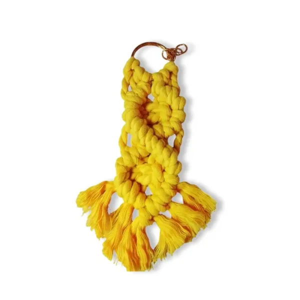 Μπρελόκ κλειδιών μακραμέ