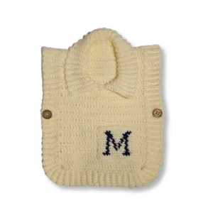 Παιδική πλεκτή καζάκα με μονόγραμμα