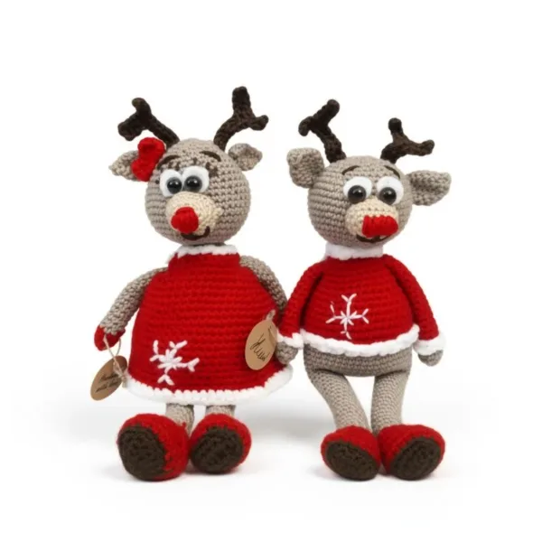 Πλεκτό ζευγαράκι από Ταρανδάκια