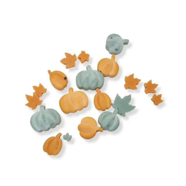 Wax melts σε σχήμα κολοκύθες και πλατανόφυλλα