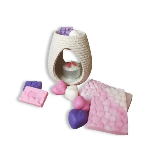 Σετ δώρου Αρωματισμού Αγίου Βαλεντίνου με Καυστήρα, Melts & Μπάρες