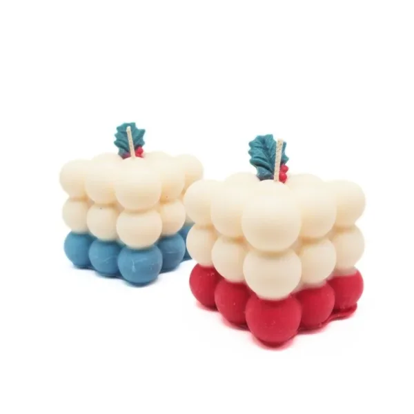 Χριστουγεννιάτικο Bubble Cube κερί σόγιας