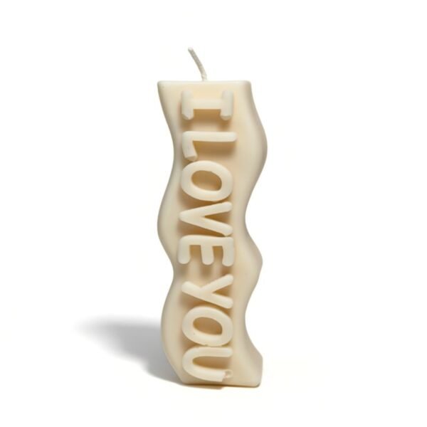 Κερί I LOVE YOU από Φυσικό Κερί Ελαιοκράμβης
