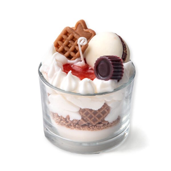 Αρωματικό κερί τσίζκεικ με μπισκότα σε βαζάκι