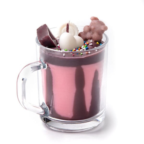 Αρωματικό κερί σε ποτήρι σοκολάτα ρούμπυ