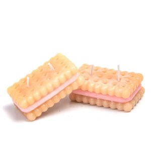 Αρωματικά κεράκια μπισκότα γεμιστά φράουλα