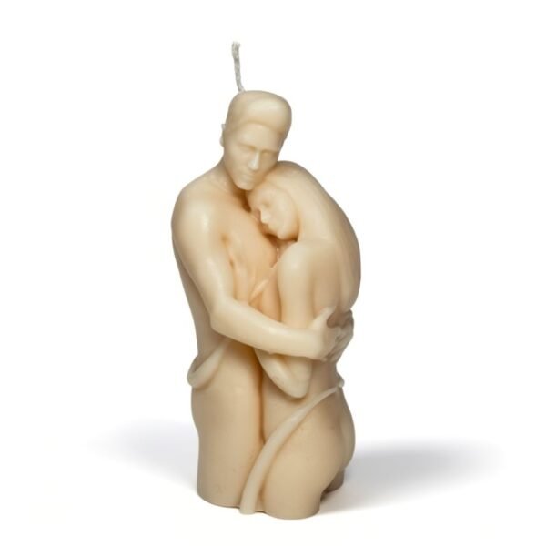 Κερί ζευγάρι αγκαλιά από Φυσικό Κερί Ελαιοκράμβης