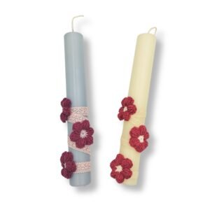 Αρωματική λαμπάδα με λουλούδια