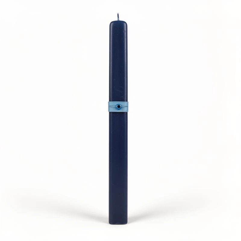 MpleLampadaMataki_YellowDreams Λαμπάδα ματάκι μπλε