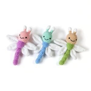 Πλεκτό Amigurumi βελουτέ Λιβελούλα