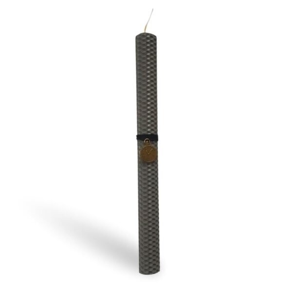 Ανδρική πασχαλινή λαμπάδα με μεταλλικό στοιχείο