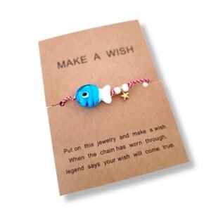 Bραχιόλι μαρτάκι Ψαράκι, μπλε & γαλάζιο