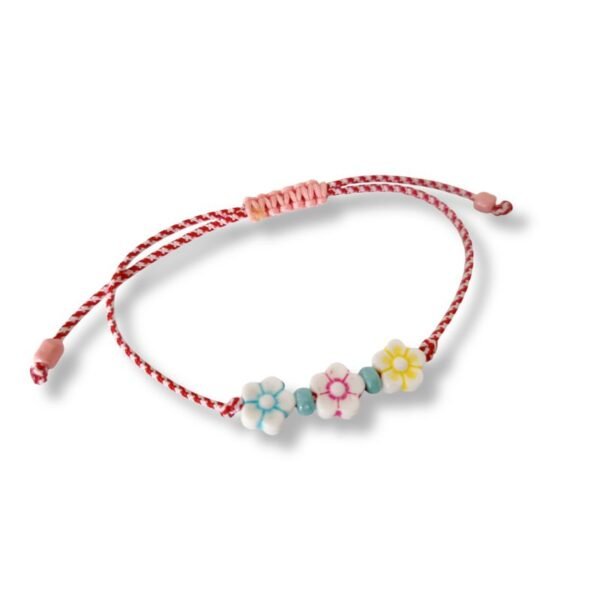 Βραχιόλι μαρτάκι με λουλουδάκια