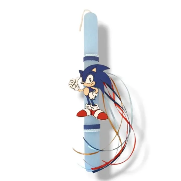 Παιδική λαμπάδα γαλάζια, μπλε σκατζοχοιράκι