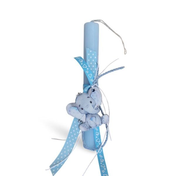 Παιδική Λαμπάδα γαλάζια Ελεφαντάκι