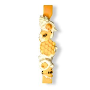 Λαμπάδα από κερί σόγιας με Μελισσούλες