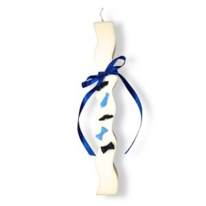 Λαμπάδα από κερί σόγιας με μουστάκια