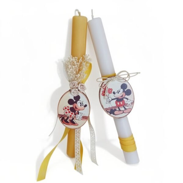 Λαμπάδες σετ με ποντικάκια ζευγάρι