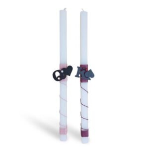 Λαμπάδες σετ για ζευγάρι Ρήγας & Ντάμα