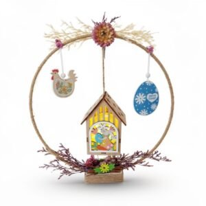 Πασχαλινό στεφανάκι Σπιτάκι του Λαγού