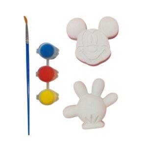 Σετ δώρου καλλιτεχνικό γύψο με δαχτυλομπογιές και πινέλο, Ποντίκι