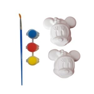 Σετ δώρου καλλιτεχνικό γύψο με δαχτυλομπογιές και πινέλο, Ποντικάκι