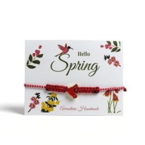 Μακραμέ Βραχιόλι Πουλάκι