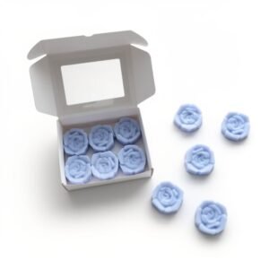 Wax melts σε σχήμα τριαντάφυλλου
