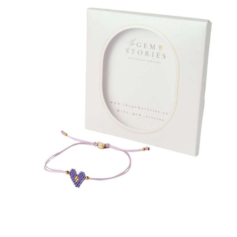 The-Gem-Stories-Miyuki-Delicate-Heart-Adjustable-Macrame-Bracelet9 Λεπτό ρυθμιζόμενο βραχιόλι μακραμέ με miyuki καρδιά The Gem Stories