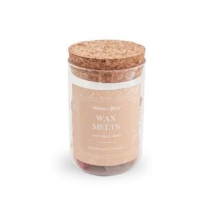 Wax Melts σε σχήμα "Clouds" 70gr σε γυάλινο βάζο με φελλό