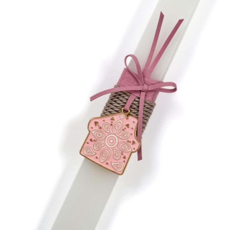 Aromatiki plake labada diakosmimeni me ena metalliko roz spiti – by Christine only (2)