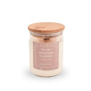 Κερί Φυτικό Αρωματικό σε Ποτήρι με Καπάκι Bamboo 300gr
