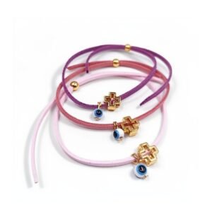 Μαρτυρικό βάπτισης με σταυρουδάκι ELEGANT