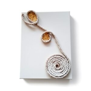 Καμβάς με σχοινί & χρυσές λεπτομέρειες