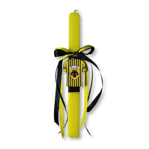 Κίτρινη Λαμπάδα με φανέλα ομάδας