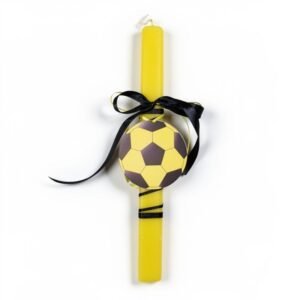 Λαμπάδα με κιτρινόμαυρη μπάλα