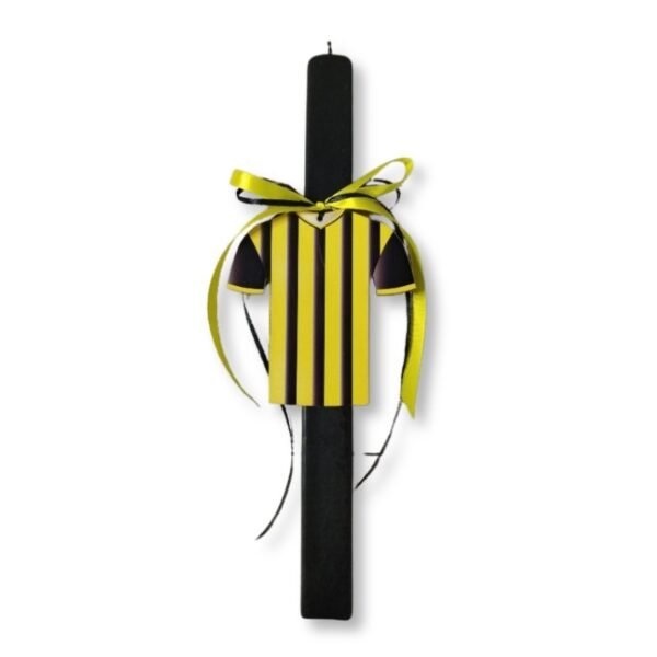 Μαύρη Λαμπάδα με κιντρινόμαυρη φανέλα