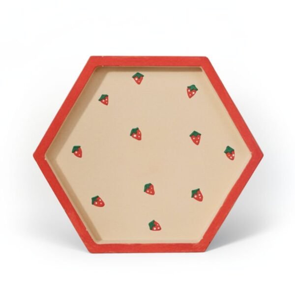 Σουβέρ πορσελάνης "Strawberry Field" (10cm)