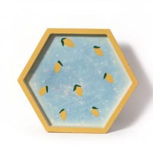 Εξάγωνος Δίσκος σουβέρ "Lemon Zest" (10cm)