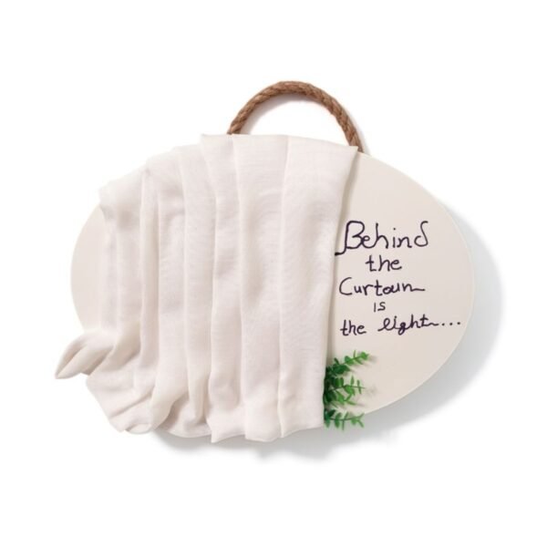 Καμβάς οβάλ με "πτυχές" από ύφασμα