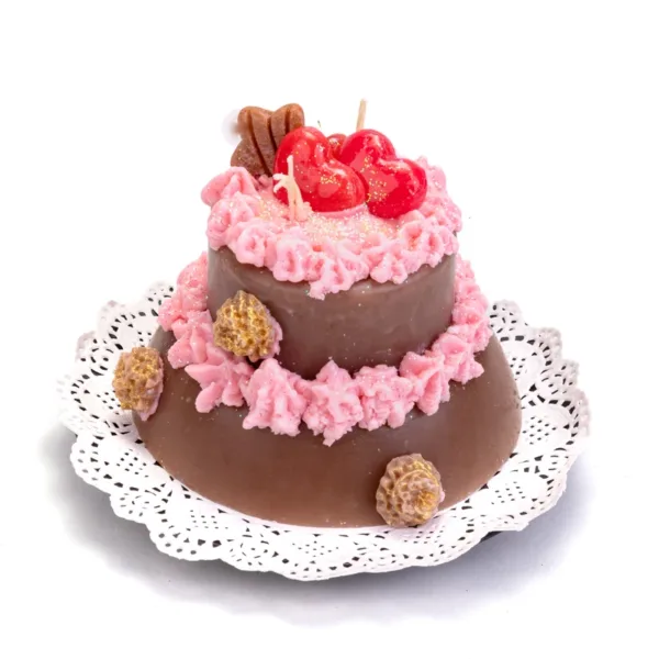 Κερί τούρτα σοκο-φράουλα